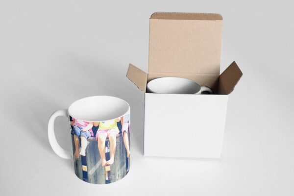 Mug personnalisé avec une photo et sa boite en carton