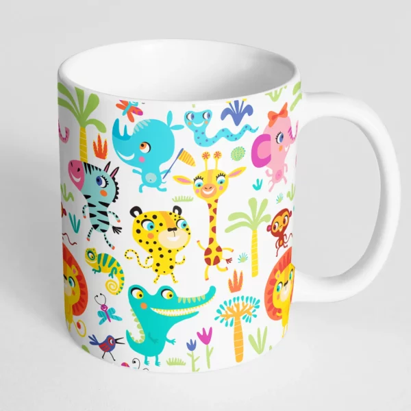 Mug blanc en plastique incassable