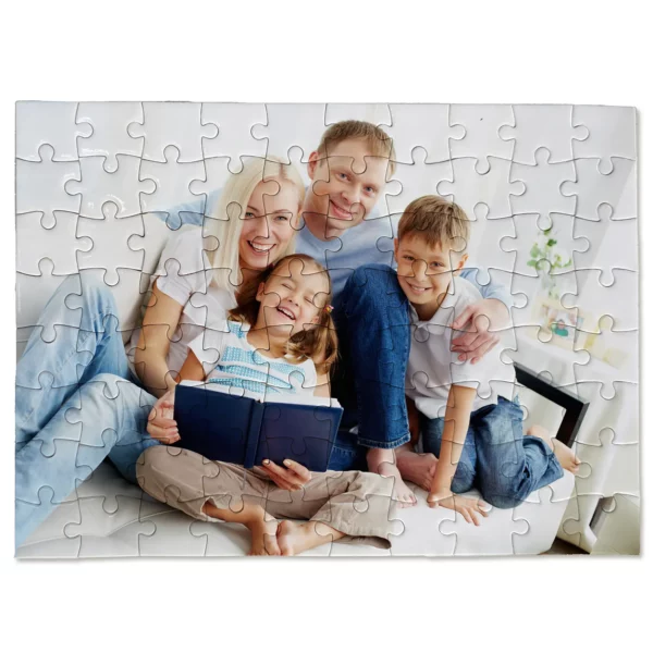 Puzzle de 80 pièces personnalisé avec une photo de famille