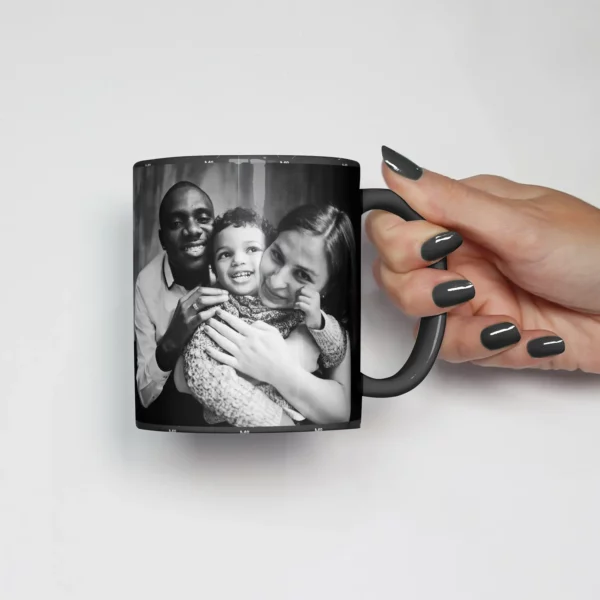 Mug noir personnalisé